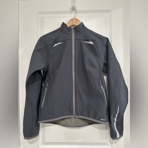 MEC Women’s Dark Gray Cycling/ Running Reflective Jacket Women’s Medium
